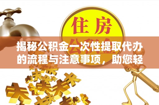 孟连揭秘公积金一次性提取代办的流程与注意事项，助您轻松搞定财务规划