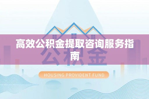 孟连高效公积金提取咨询服务指南