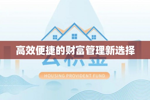 孟连高效便捷的财富管理新选择